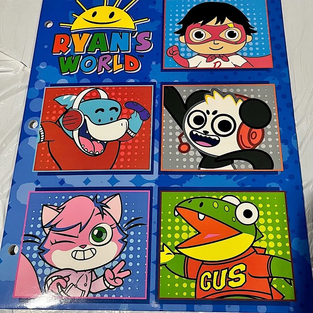 Ryan's World Folders 5 Piece Set NEW